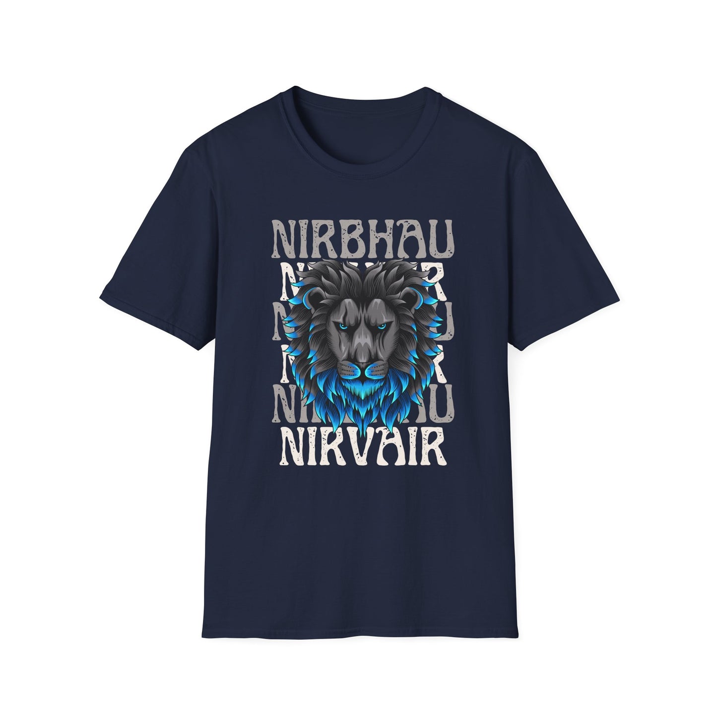 Nirbhau Nirvair - Lion Graphic
