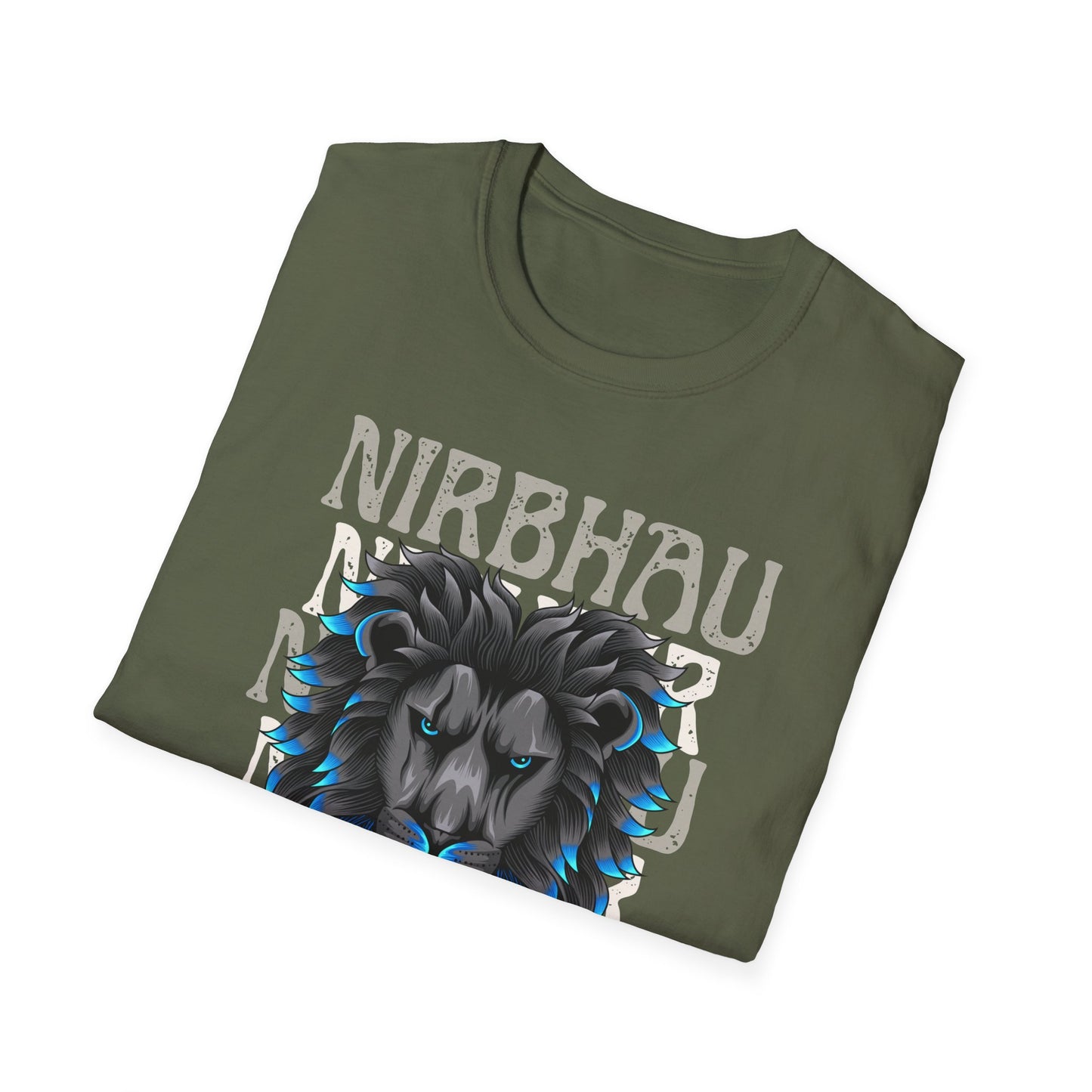 Nirbhau Nirvair - Lion Graphic