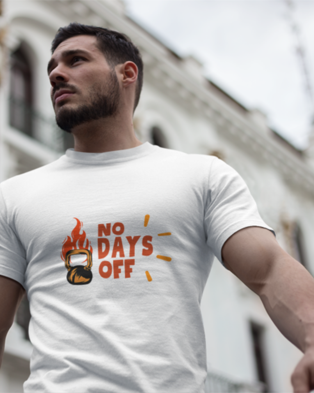 No Days Off  - Motivational Gym Tee