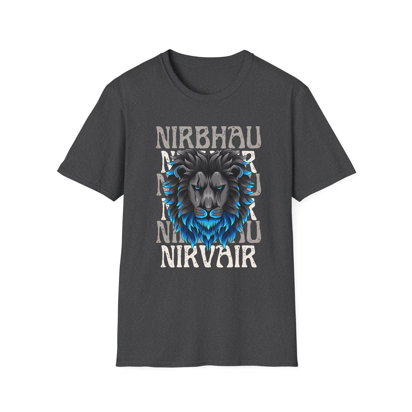 Nirbhau Nirvair - Lion Graphic
