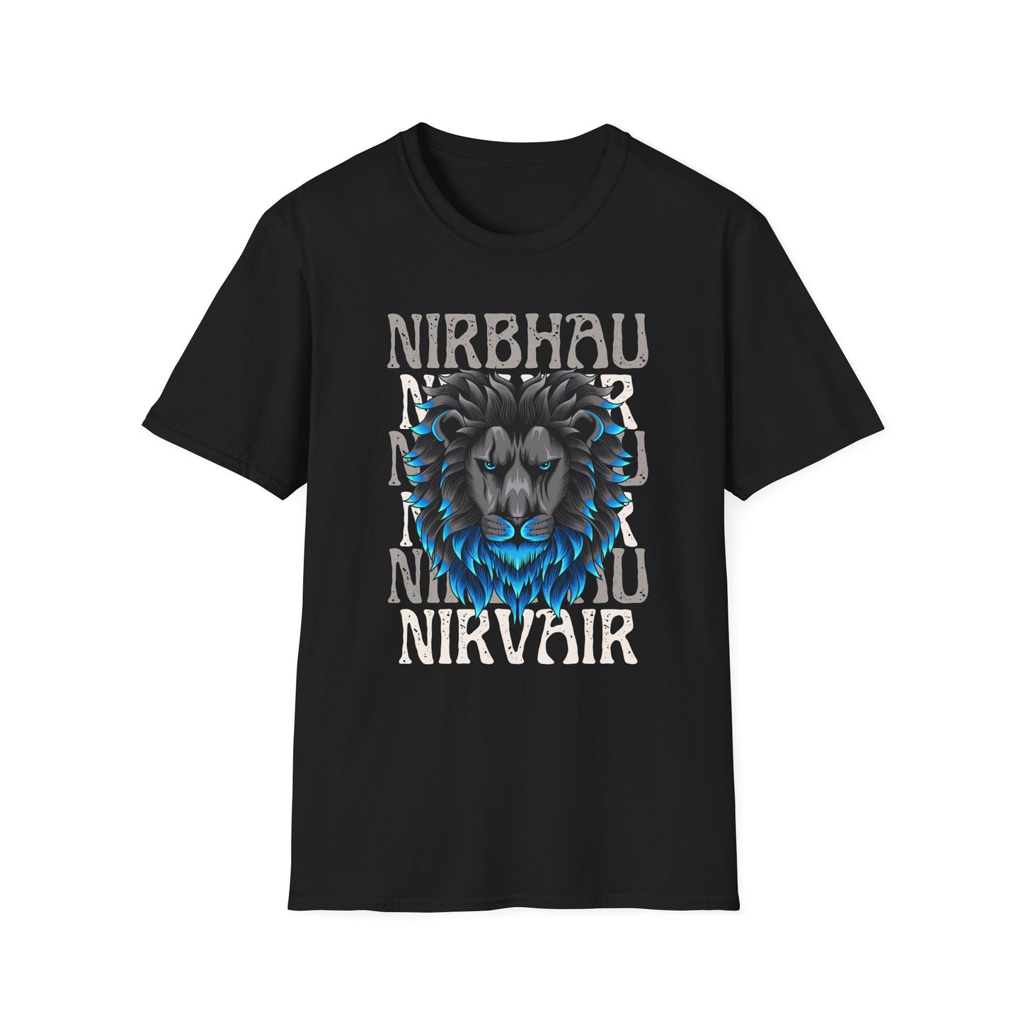 Nirbhau Nirvair - Lion Graphic
