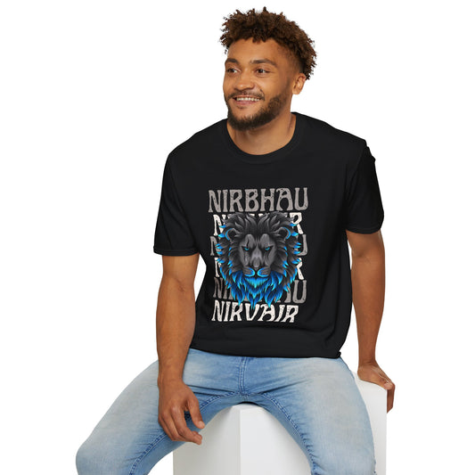 Nirbhau Nirvair - Lion Graphic
